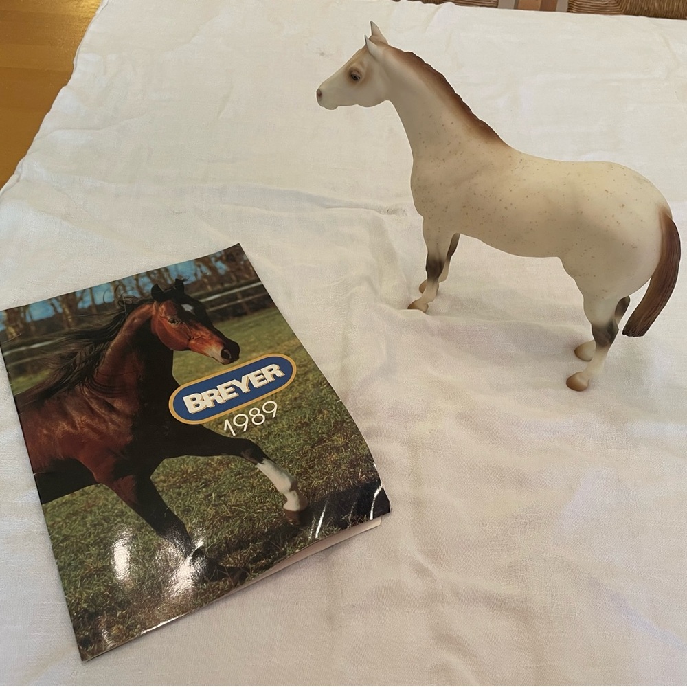 Signed Breyer catalog and signed Breyer horse